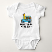 First Trip To The Zoo animals Romper (Voorkant)