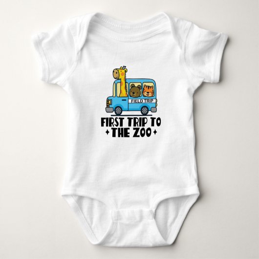 First Trip To The Zoo animals Romper (Voorkant)