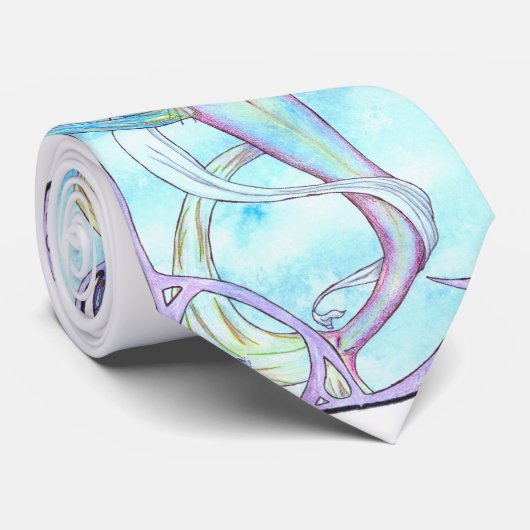 First Wave White stropdas (Opgerold)