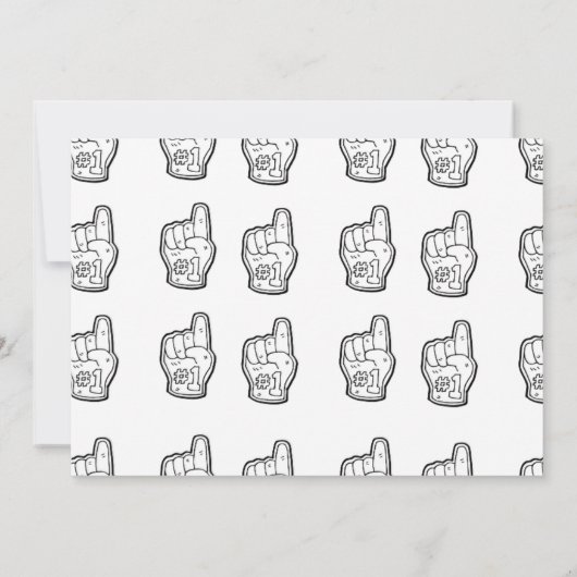 First Year Down Football 1st Birthday Kaart (Achterkant)