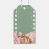 FIRST year down, Football Birthday, ONE Cadeaulabel (Achterkant)