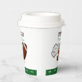 First Year Down Football Birthday Papieren Bekers (Rechts)