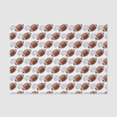 First Year Down Football Birthday  Tissuepapier (Voorkant)