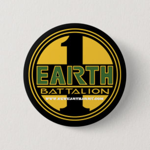 FirstEarth-LOGO2, WWW.NEWEARTHARMY.COM Ronde Button 5,7 Cm
