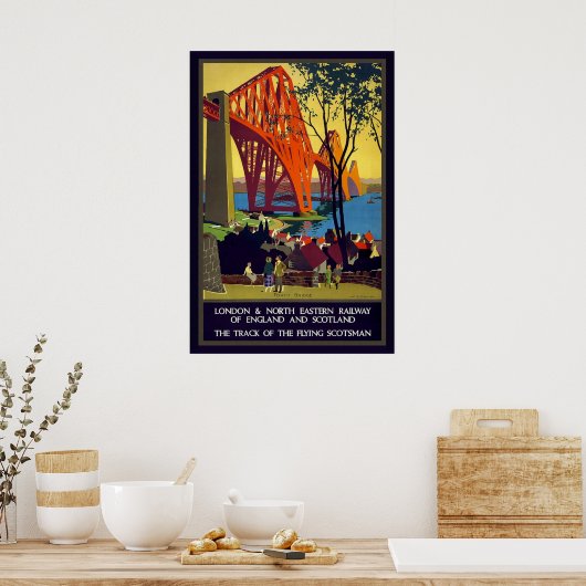 Firth of Forth Bridge Scotland Poster (Keuken)
