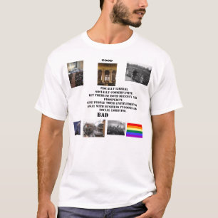 fiscaal liberaal, sociaal conservatief t-shirt