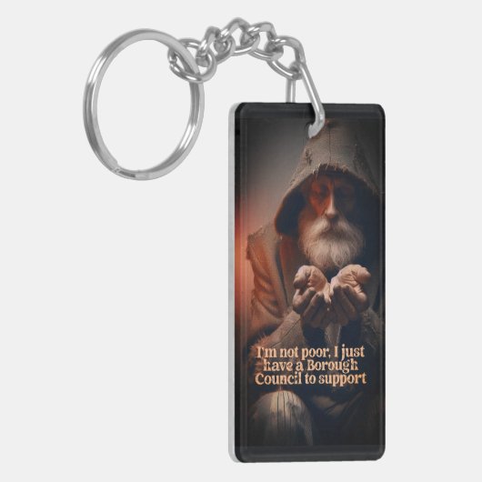 fiscaal Man van de raad Sleutelhanger (Voorkant Links)