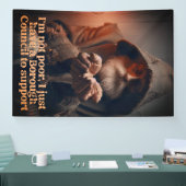 fiscaal Man van de raad Spandoek (Beurs)