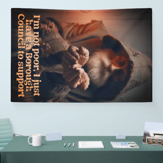 fiscaal Man van de raad Spandoek (Beurs)