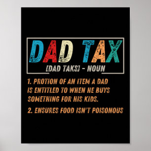 Fiscale Definitie Mannen Funny Vaderdag 1 Poster