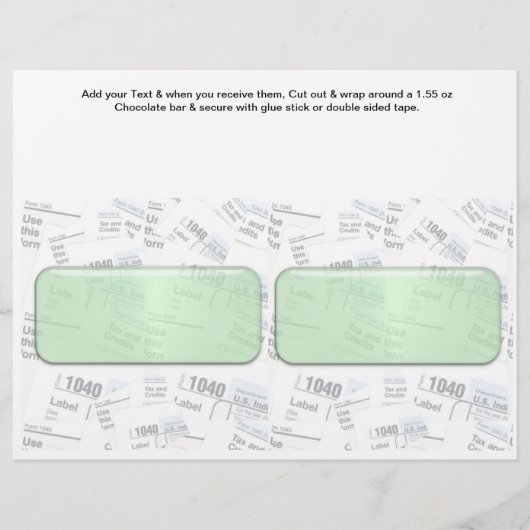 Fiscale tijdboeking Aangepaste Snoep balk Flyer (Voorkant)