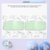 Fiscale tijdboeking Aangepaste Snoep balk Flyer (Enkel)