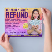 Fiscale voorbereiding (Preparer) Terugbetalingsbro Flyer (Hand)