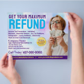Fiscale voorbereiding (Preparer) Terugbetalingsbro Flyer (Hand)