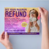 Fiscale voorbereiding (Preparer) Terugbetalingsbro Flyer (Hand)