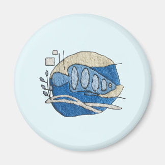 Fisch im Stickdesign Magneet