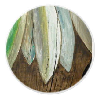 Fische auf Treibholz Keramische Knop