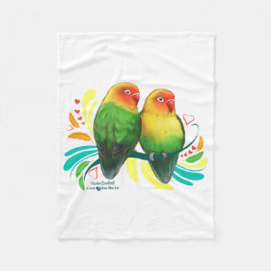 Fischer Lovevogels Fleece Deken