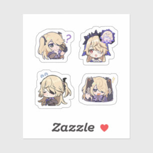 Fischl Genshin Impact 4 Sticker Set