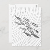 Fish Adult kleurstof Briefkaart (Voorkant / Achterkant)