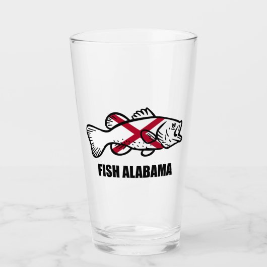 Fish Alabama Glas (Voorkant)