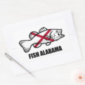 Fish Alabama Rechthoekige Sticker (Envelop)
