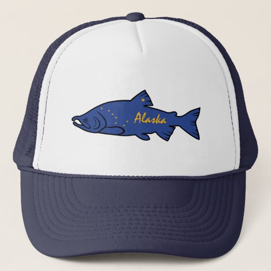 Fish Alaska Salmon Trucker Pet (Voorkant)