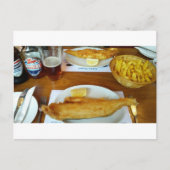 Fish and chips briefkaart (Voorkant)