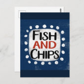 fish and chips-Briefkaart Briefkaart (Voorkant / Achterkant)