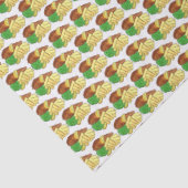 Fish and Chips Peas British Pub Chip Shop Takeaway Tissuepapier (Detail)