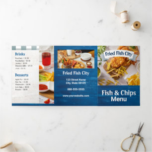 Fish and Chips Restaurant Eten of Afhalen Menu