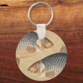 Fish+artwork+design+fishing+fishy Sleutelhanger (Voorkant)