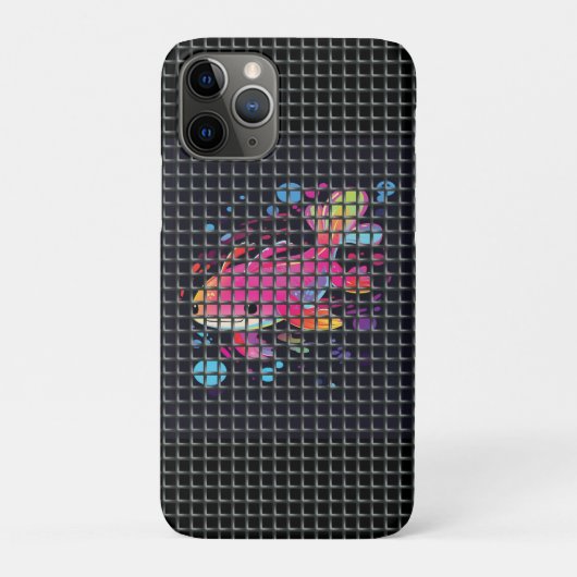 Fish Behind Net Illustration Case-Mate iPhone Case (Achterkant)