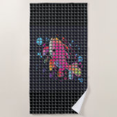 Fish Behind Net Illustration Strandlaken (Voorkant)