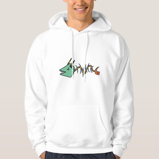 "Fish Bone Lightning" Hoodie (Voorkant)
