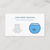 Fish Bowl & Aquarium Installatie & Onderhoud Visitekaartje (Voorkant)