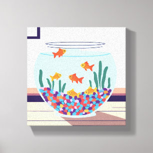 Fish Bowl Canvas Afdruk