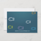 Fish & Bubbles - Invitation pour une fête au bord (Dos)