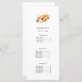 Fish & Chips restaurant prijslijst/ Menu Kaart Wit (Voorkant / Achterkant)