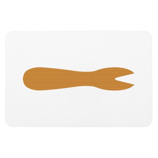 Fish & Chips Shop Houten Vork Magneet (Horizontaal)