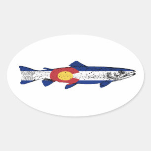 Fish Colorado Ovale Sticker
