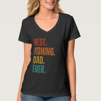 Fish Dad Fisher Funny Gevist Vaderdag T-shirt