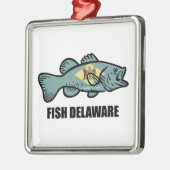 Fish Delaware Metalen Ornament (Links)