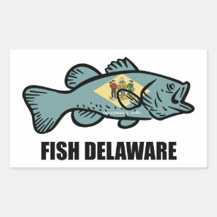 Fish Delaware Rechthoekige Sticker