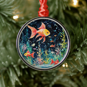 Fish Dreamland, aquariumperfectie, Metalen Ornament