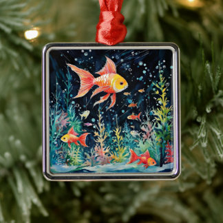 Fish Dreamland, aquariumperfectie, Metalen Ornament