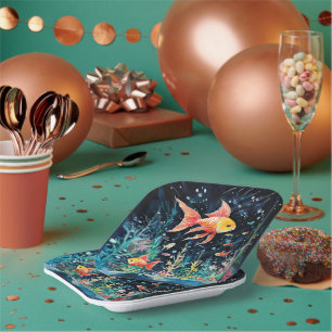 Fish Dreamland, aquariumperfectie, Papieren Bordje