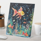 Fish Dreamland, aquariumperfectie, Reclamebord Met Voetstuk (Insitu)