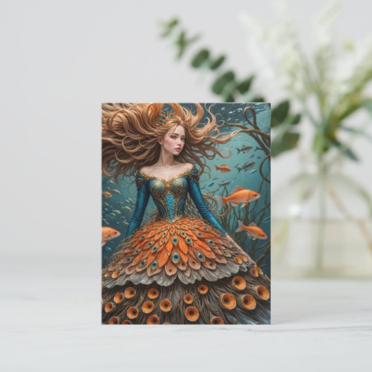 Fish Dress Modes Briefkaart (Staand voorkant)