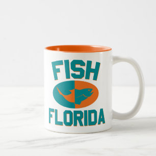 Fish Florida Kleuren Tweekleurige Koffiemok